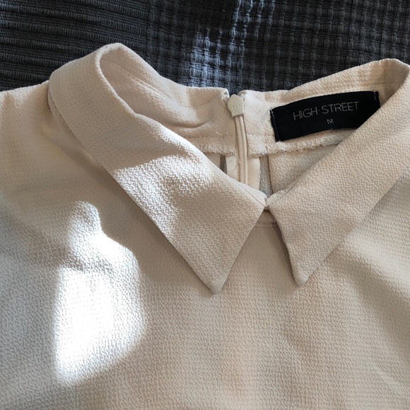 Cream collared blouse - Picture 2 of 4